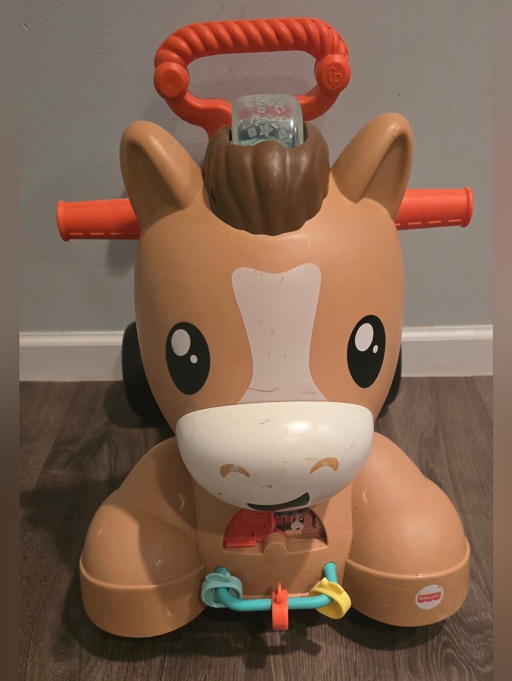 Fisher-Price Walk, Bounce & Ride Pony, a 3-in-1 interactive Musical Toy 9-36M